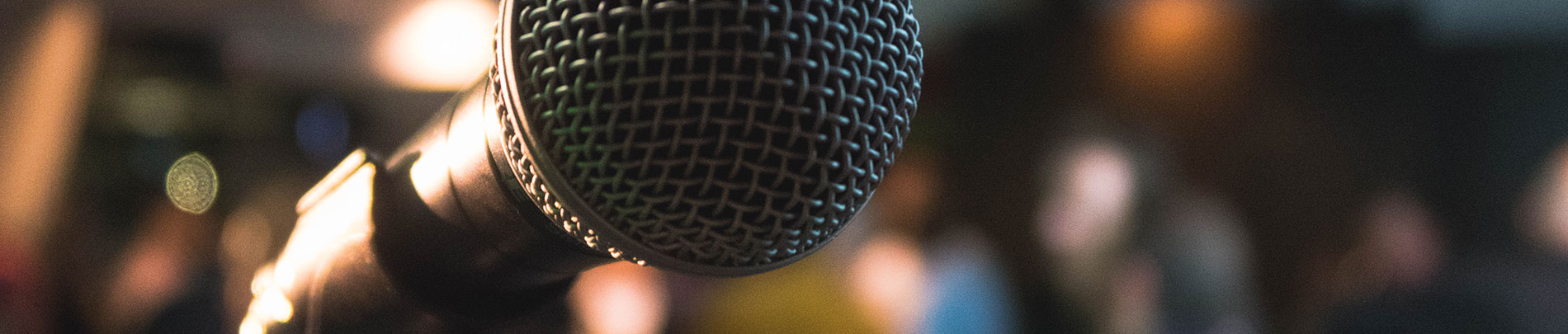 A close up of a microphone.
